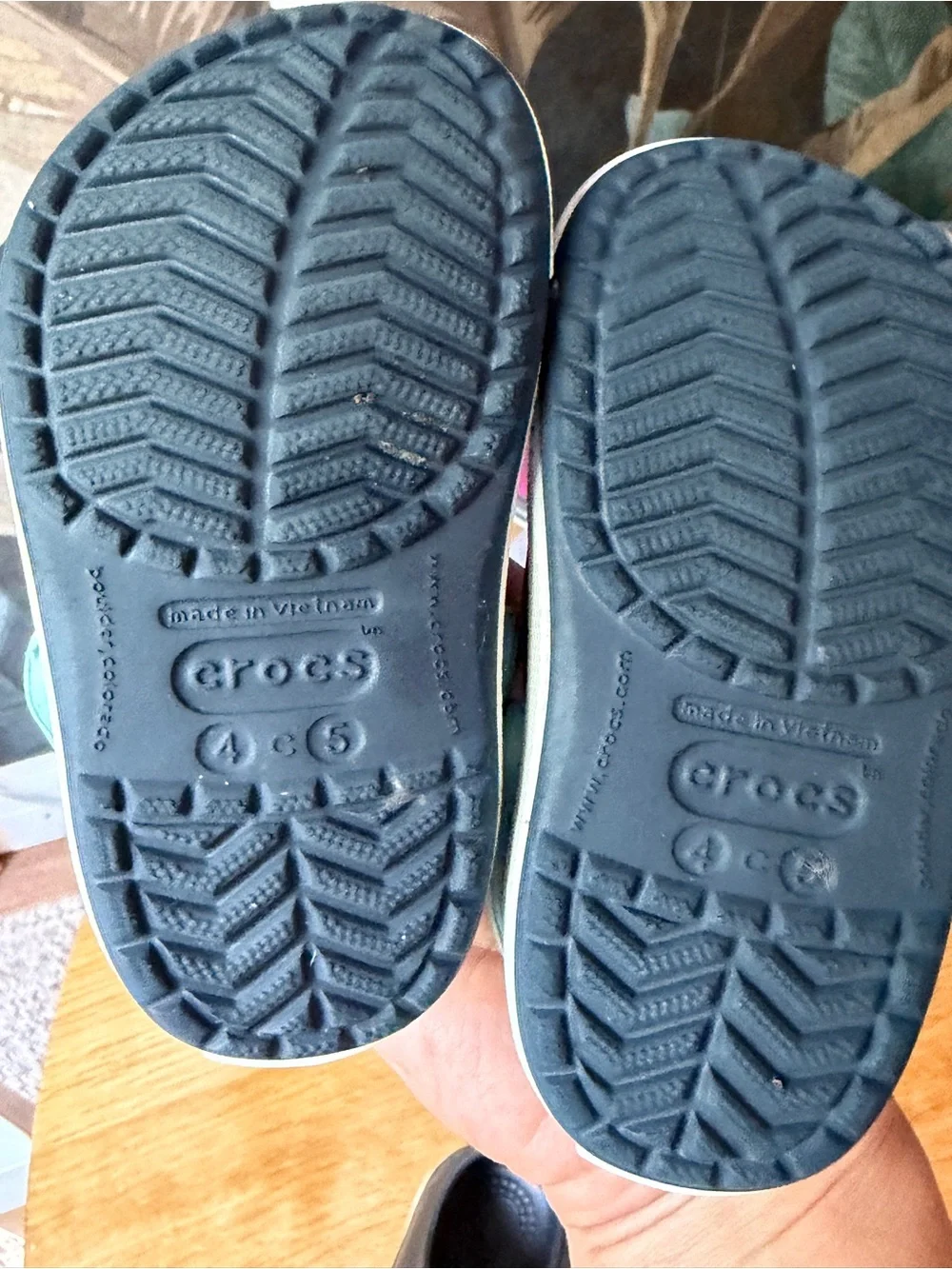 Crocs toddler Navy and Light Blue Clog Sandals